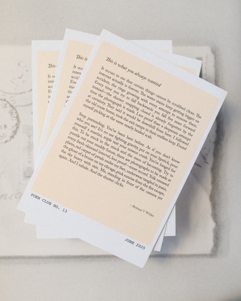 Postcard Poem Club