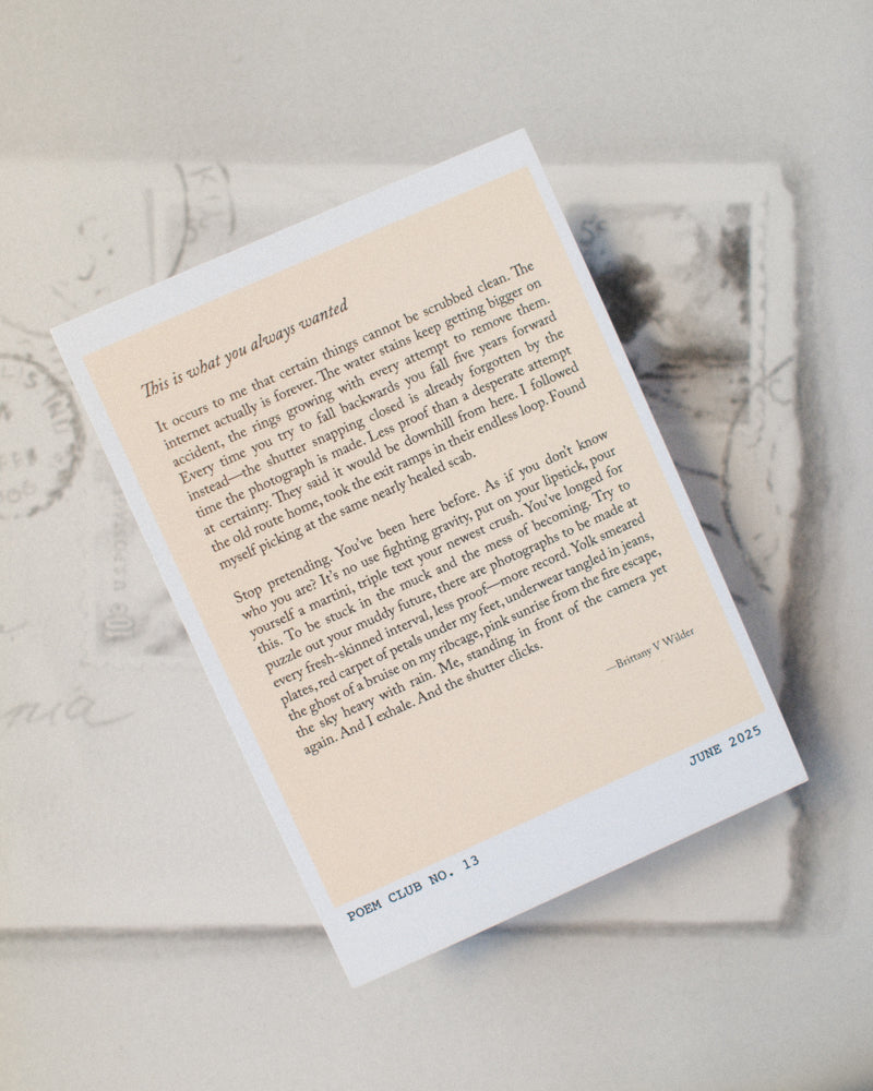 Postcard Poem Club